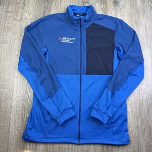 Norrona Lofoten Warm2 Fleece Jacket Full Zip Blue HighLoft Mens Large Pocket